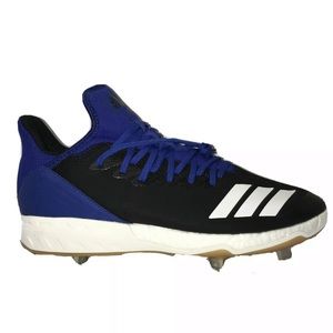 Adidas Bounce Mid Baseball White Lace Cleats Sz 14